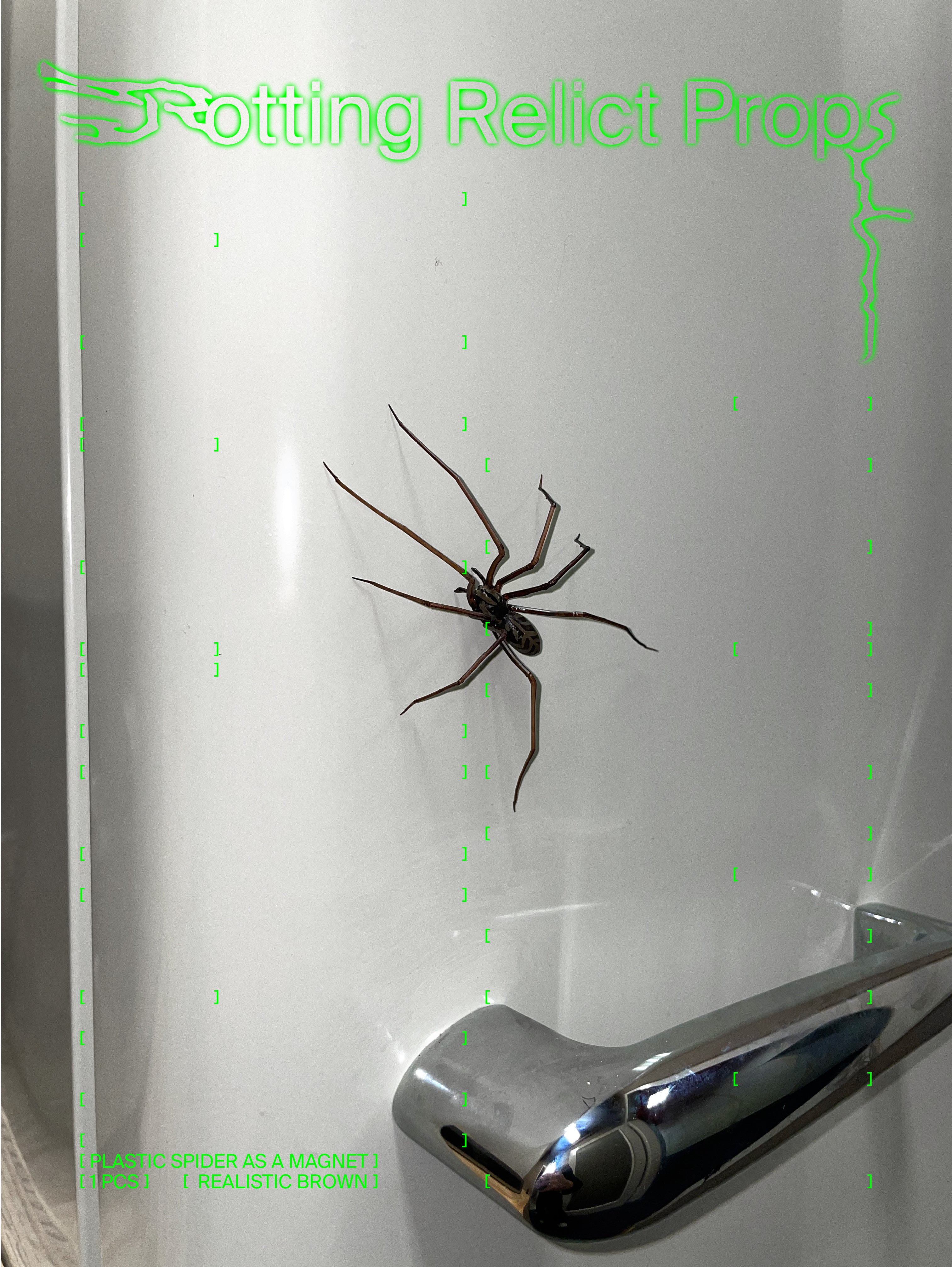 Realistic Brown Giant House Spider Magnet – Rotting Relict Props