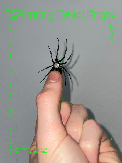 Realistic Black Widow Spider Magnet