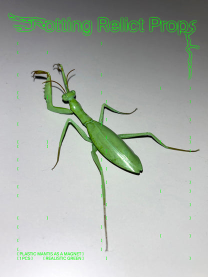 Realistic Green Praying Mantis Magnet
