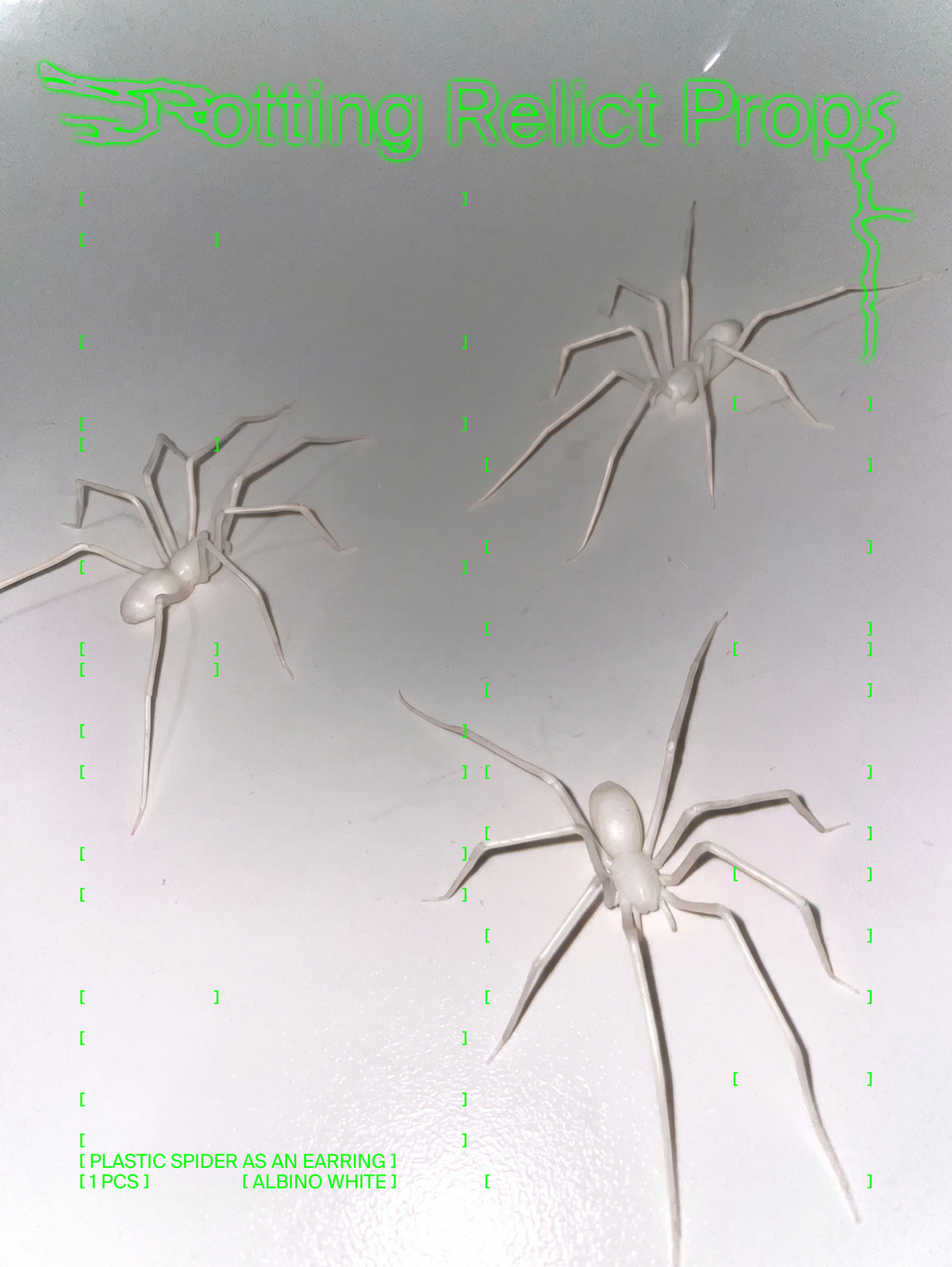 Albino White Giant House Spider Earring