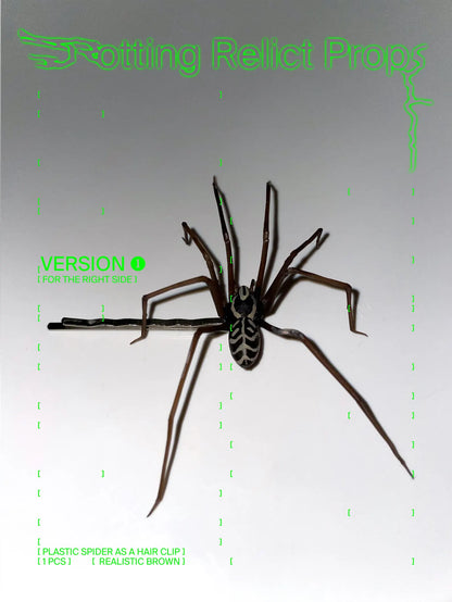 Realistic Brown Giant House Spider Hair Clip