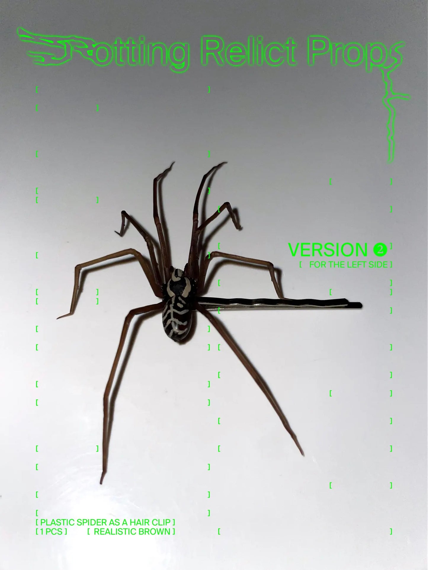 Realistic Brown Giant House Spider Hair Clip