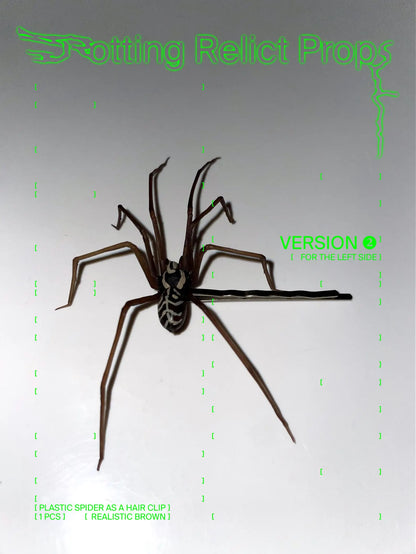 Realistic Brown Giant House Spider Hair Clip