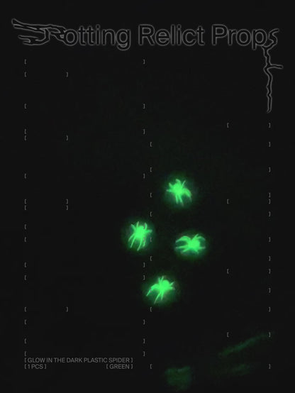 Glow-in-the-dark Widow Spider Earring
