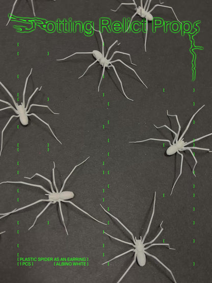 Albino White Giant House Spider Earring