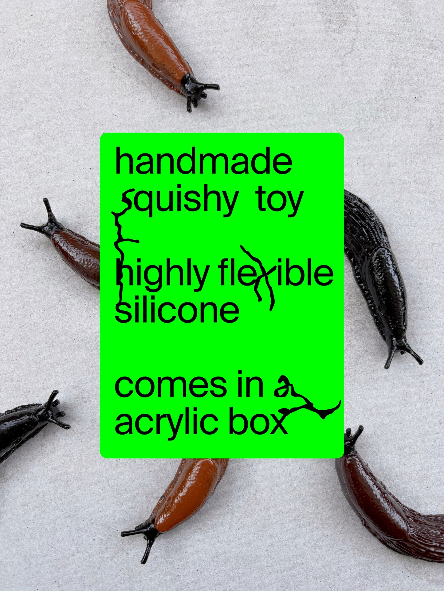 Realistic Slug Squishy Toy