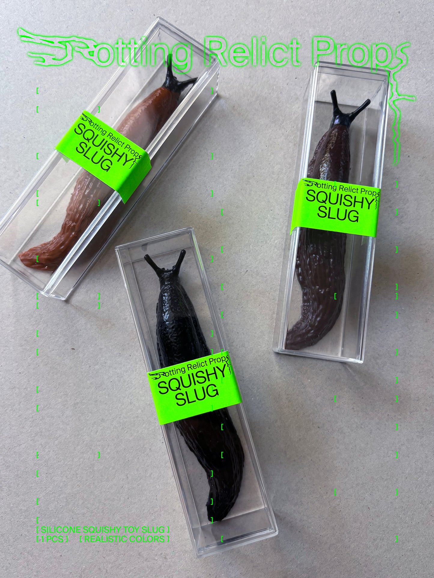 Realistic Slug Squishy Toy